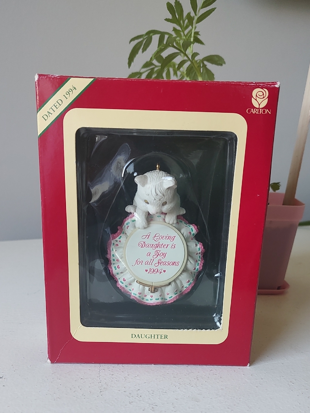 Carlton Cards Heirloom Collection 1994 Daughter Ornament In Original Box